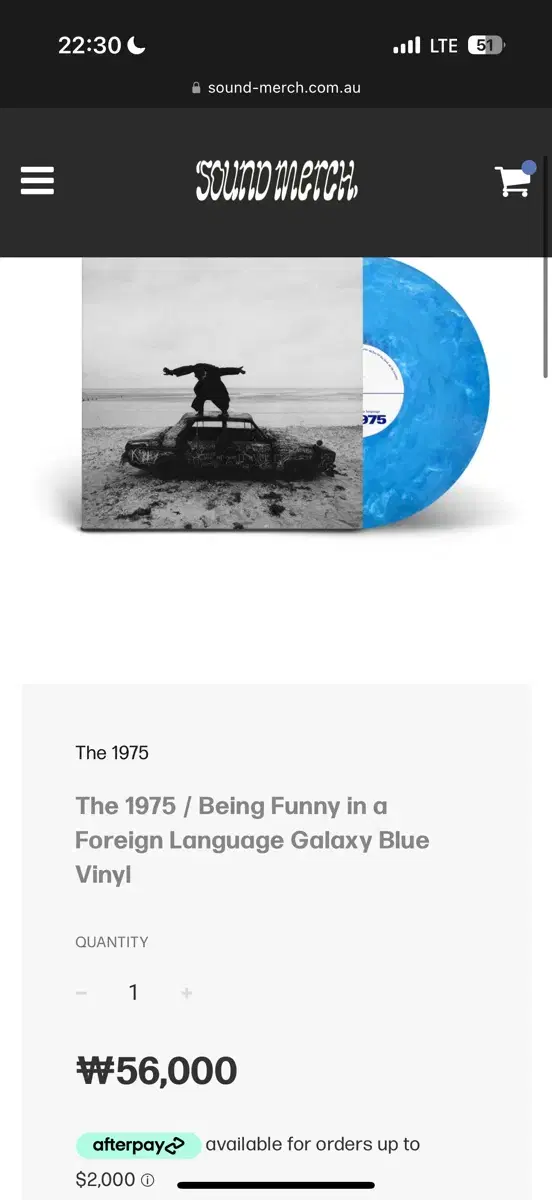 The 1975 바이닐 LP 갤럭시블루(호주판) 공구 모집해요